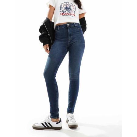 New Look Disco skinny jeans in donkerblauw