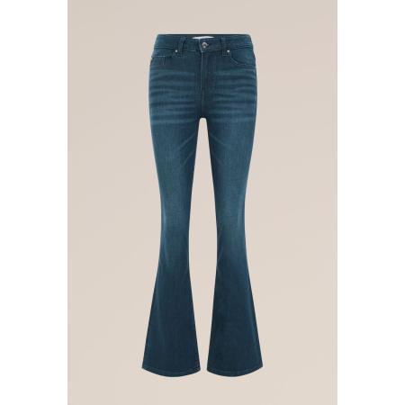 Blue Ridge dames bootcut jeans mid waist - Donkerblauw - Katoen - Maat: 26/30