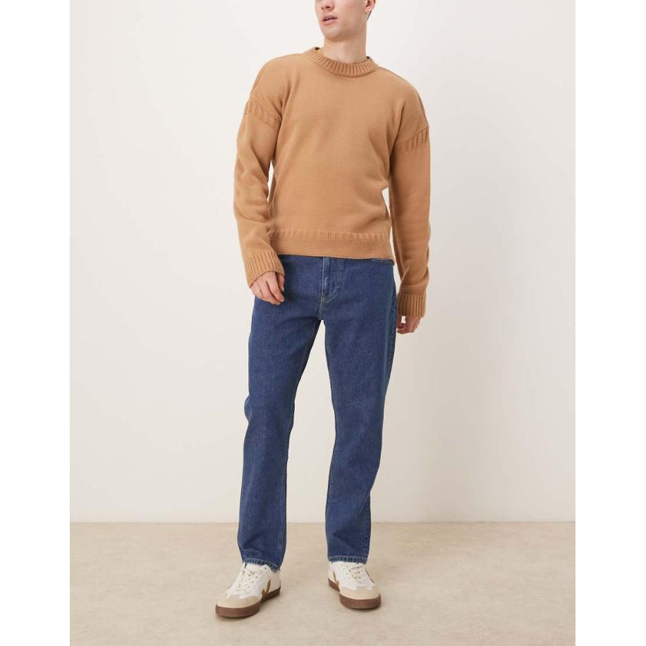 Calvin Klein Jeans - Dad jeans in donkere wassing-Blauw Blauw