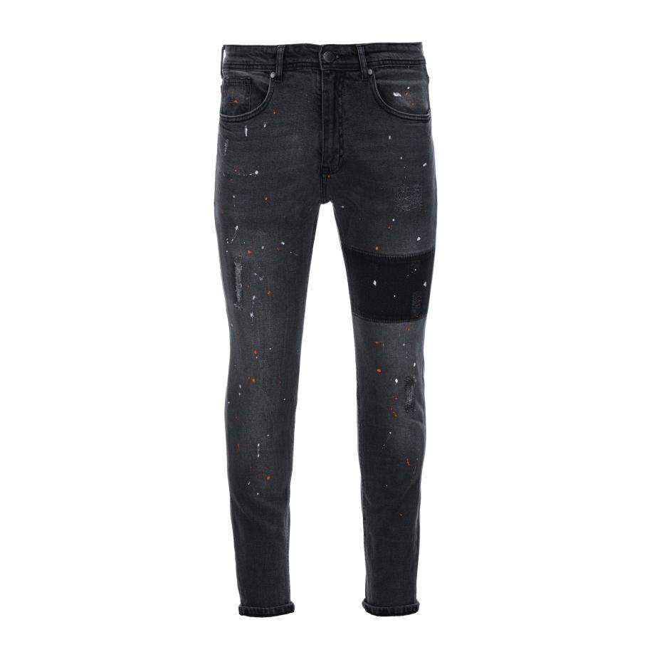 Ombre Ombre Jeans oranje / zwart / wit -