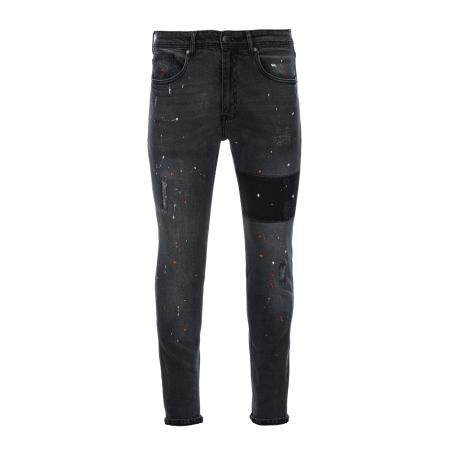 Ombre Ombre Jeans oranje / zwart / wit