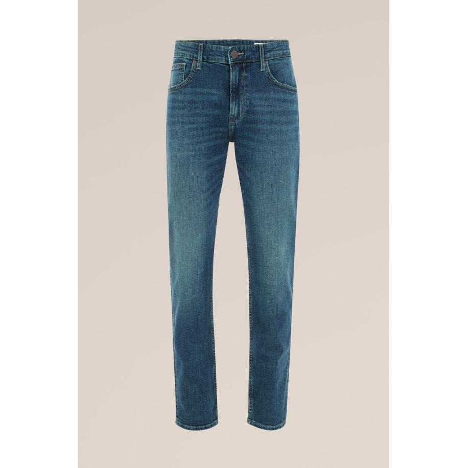 Blue Ridge heren slim fit jeans - Slim Fit - Blauw - Katoen - Maat: 28/30 Blauw
