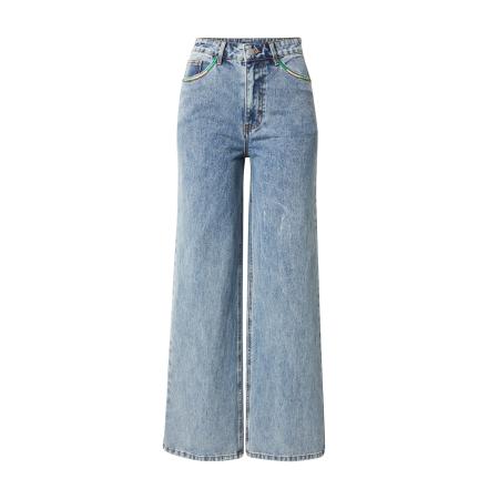 Vila VILA Jeans VIFREYA blauw denim / limoen / wit