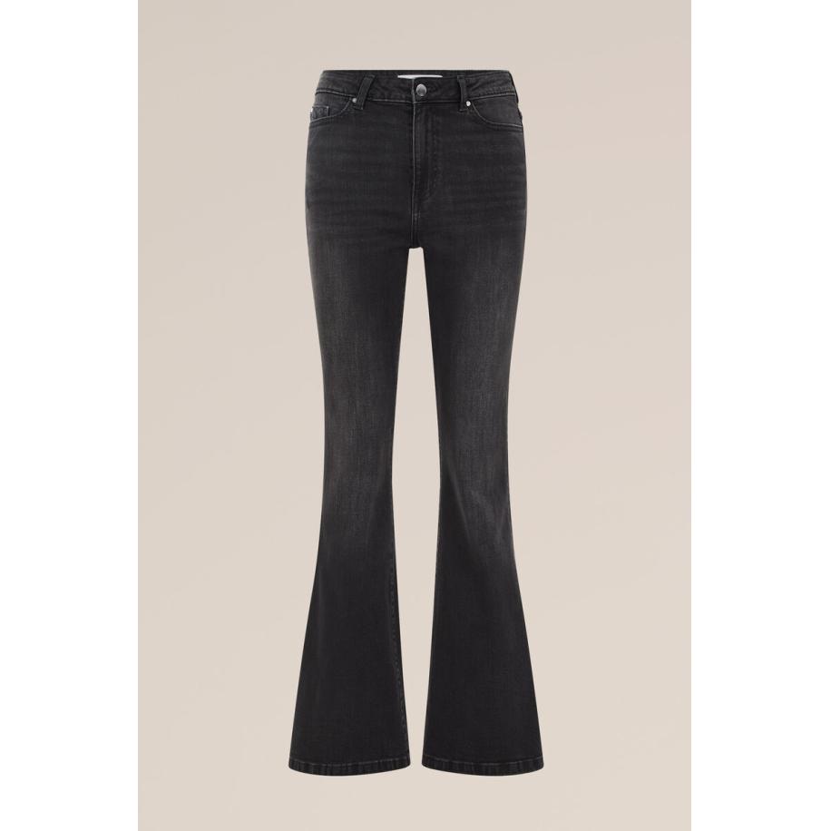 Blue Ridge dames flared jeans high waist - Zwart - Katoen - Maat: 26/30 Zwart