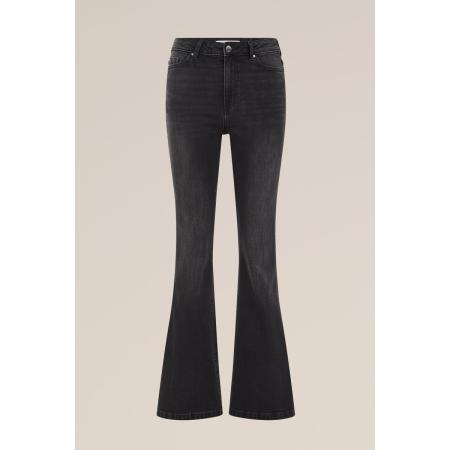 Blue Ridge dames flared jeans high waist - Zwart - Katoen - Maat: 26/30