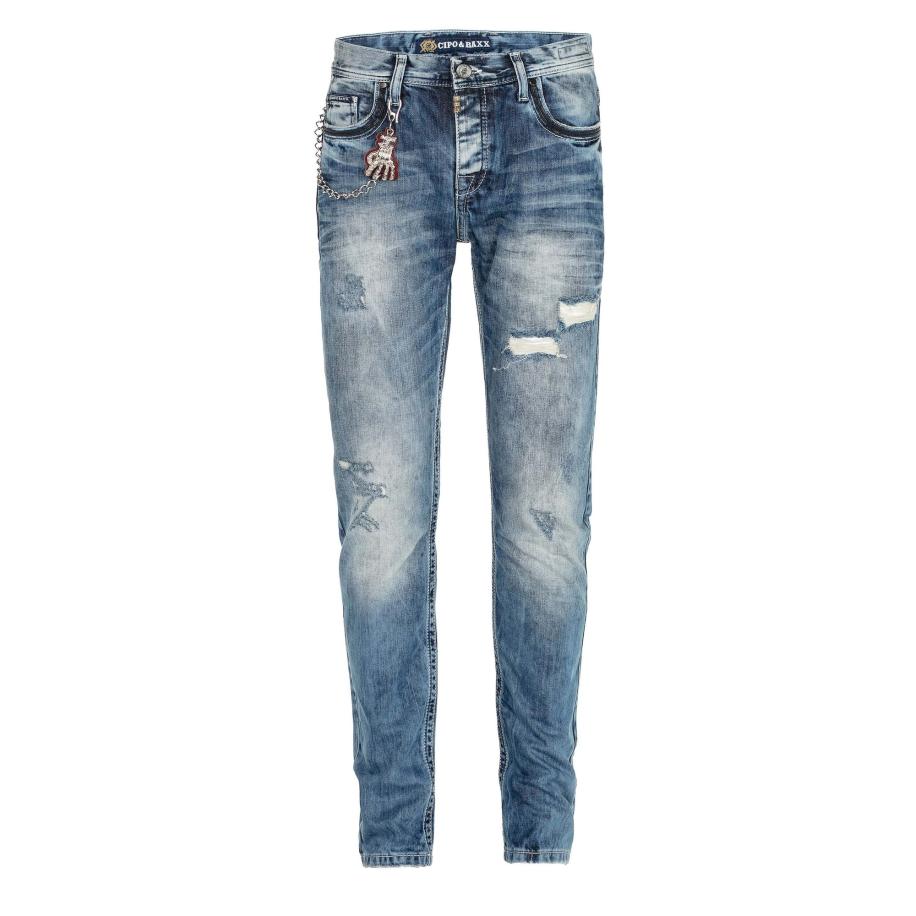 Cipo & Baxx CIPO & BAXX Jeans blauw denim -