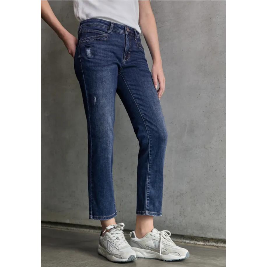 Street One Straight Legs jeans Blauw