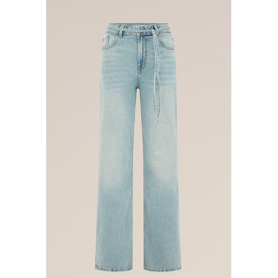 Blue Ridge dames High rise wide leg jeans high waist - Blauw - Katoen - Maat: 28 Blauw