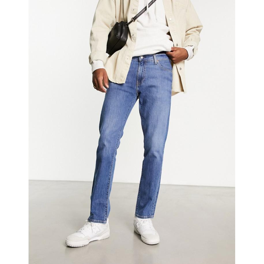 Levi's - 511 - Slim fit jeans in blauw met medium wassing Blauw