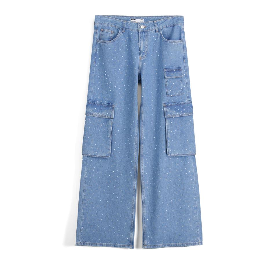 Bershka Bershka Cargojeans blauw -