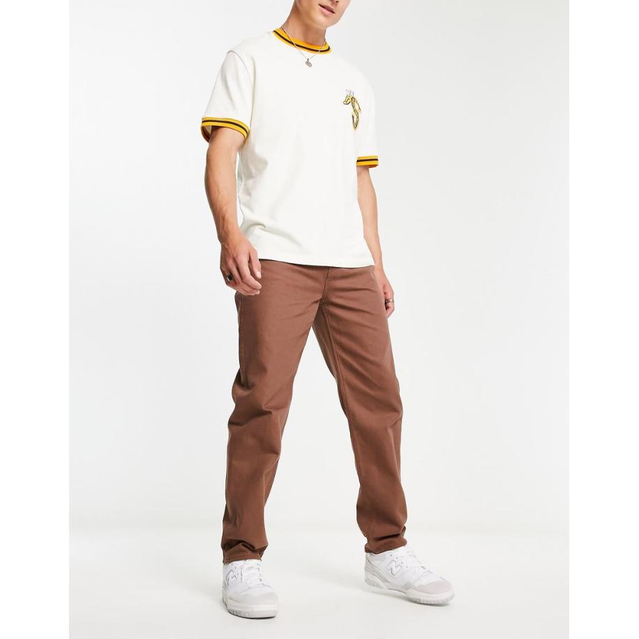 New Look - Jaren 90 stijl rechte jeans in bruin Bruin