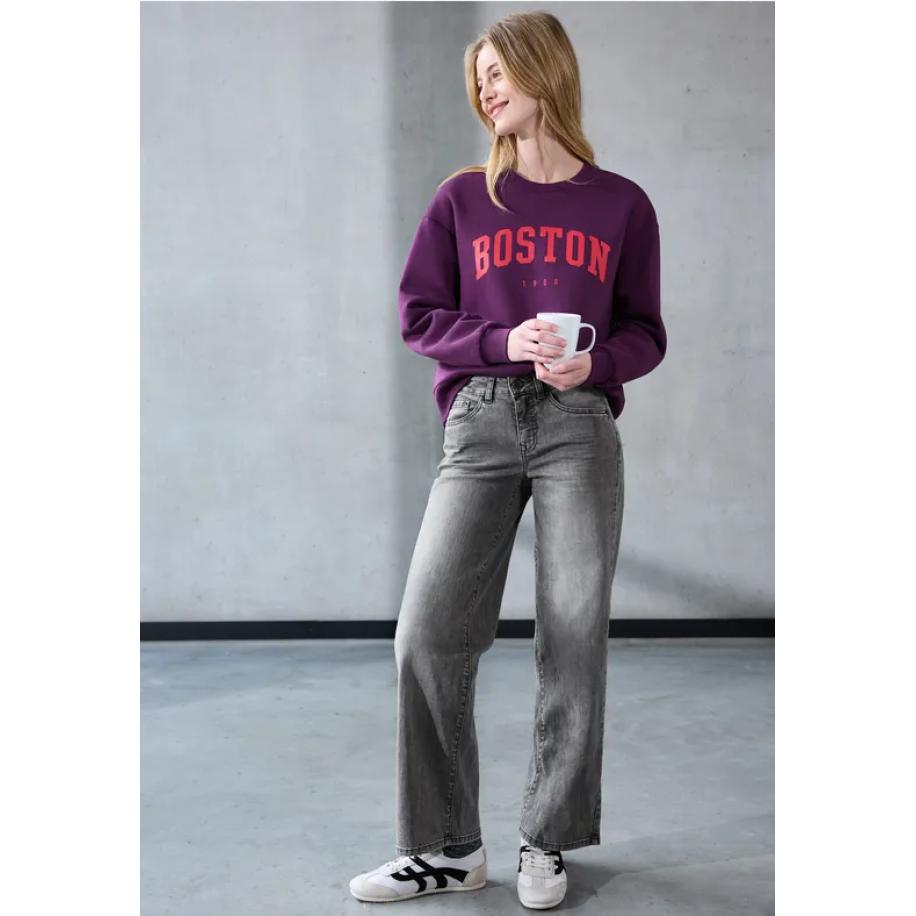 Street One Wide Legs Jeans Zwart