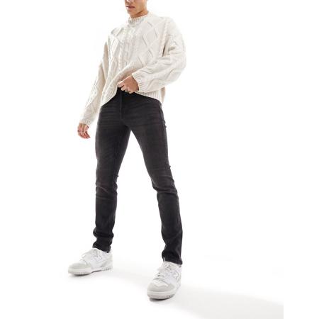 Jack & Jones - Glenn - Smalle jeans in zwart met wassing