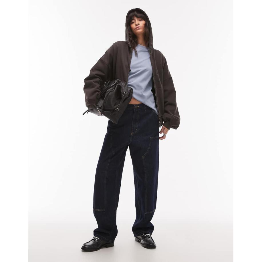 Carhartt WIP Brandon Jeans met dubbele knie in blauw Blauw