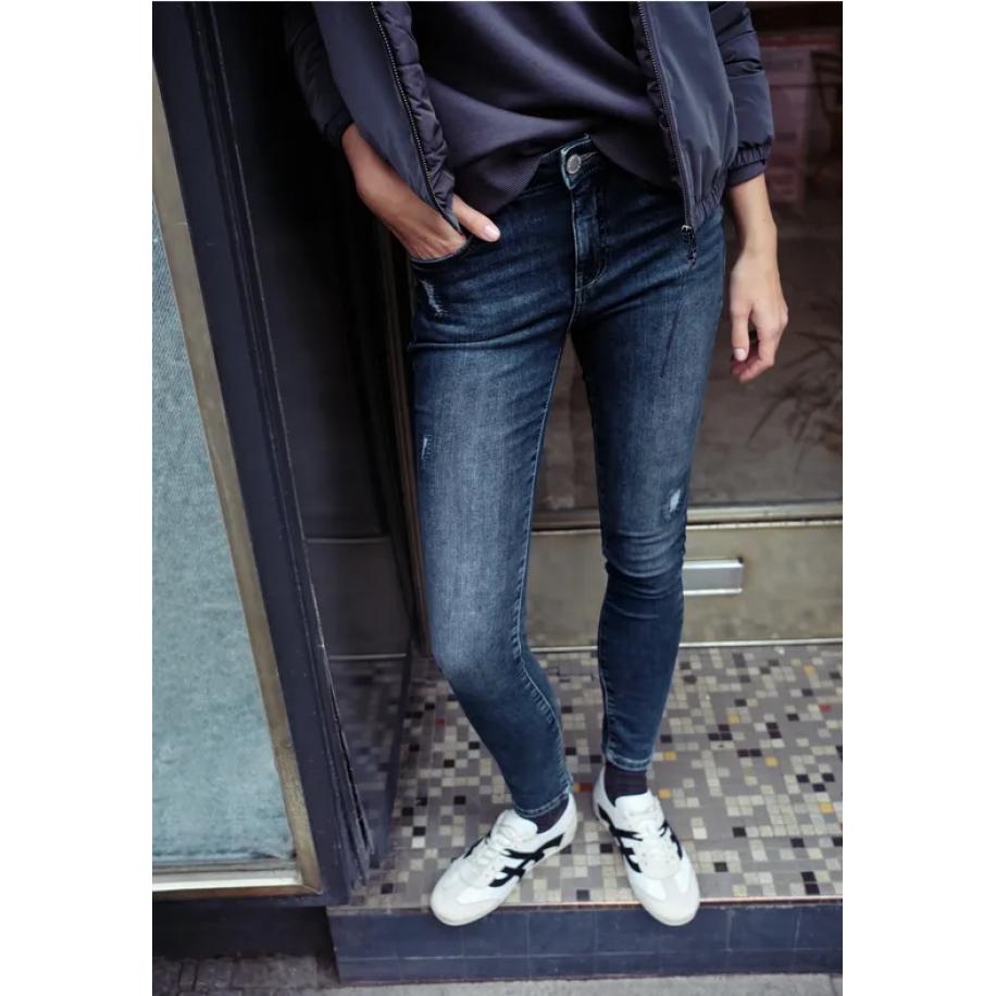 Street One Jeans met destroyed details Blauw