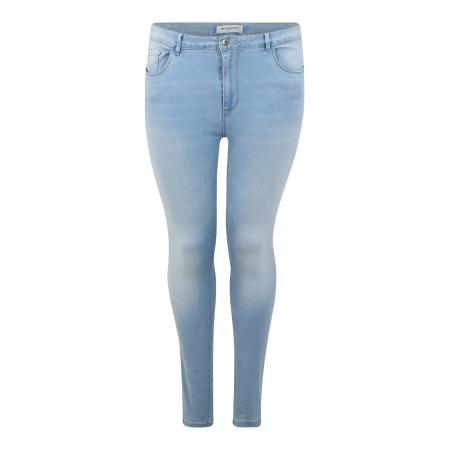 Only Carmakoma ONLY Carmakoma Jeans Augusta blauw denim / lichtbruin