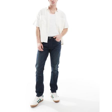 Polo Ralph Lauren - Parkside - Jeans met rechte pasvorm, lage taille en icoonlogo op de achterzak in donkere wassing-Marineblauw