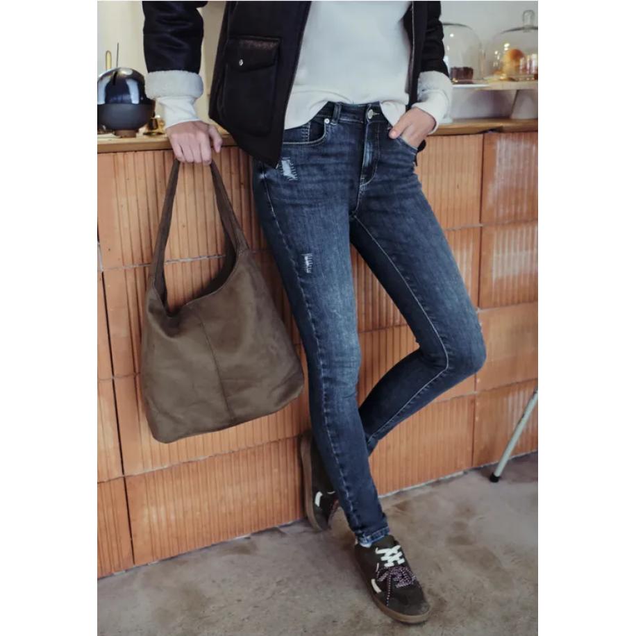 Street One Jeans met destroyed details Blauw