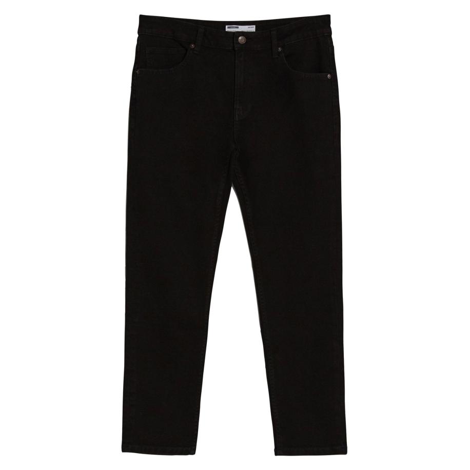 Bershka Jeans black denim Zwart