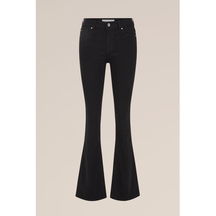 Blue Ridge dames bootcut jeans mid waist - Zwart - Katoen - Maat: 26/30 Zwart