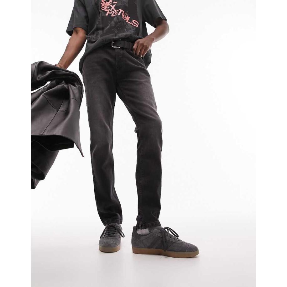 Topman - Skinny jeans in zwarte wassing Zwart