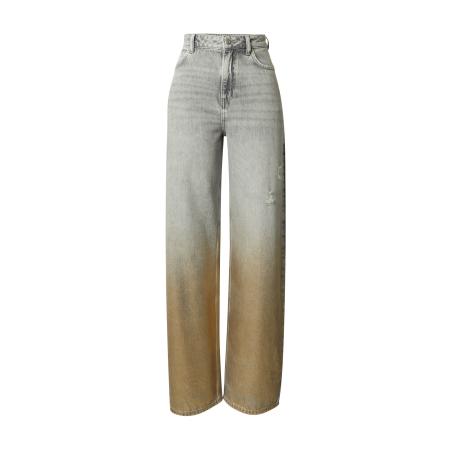 OUT OF ORBIT Jeans Jill grey denim / olijfgroen