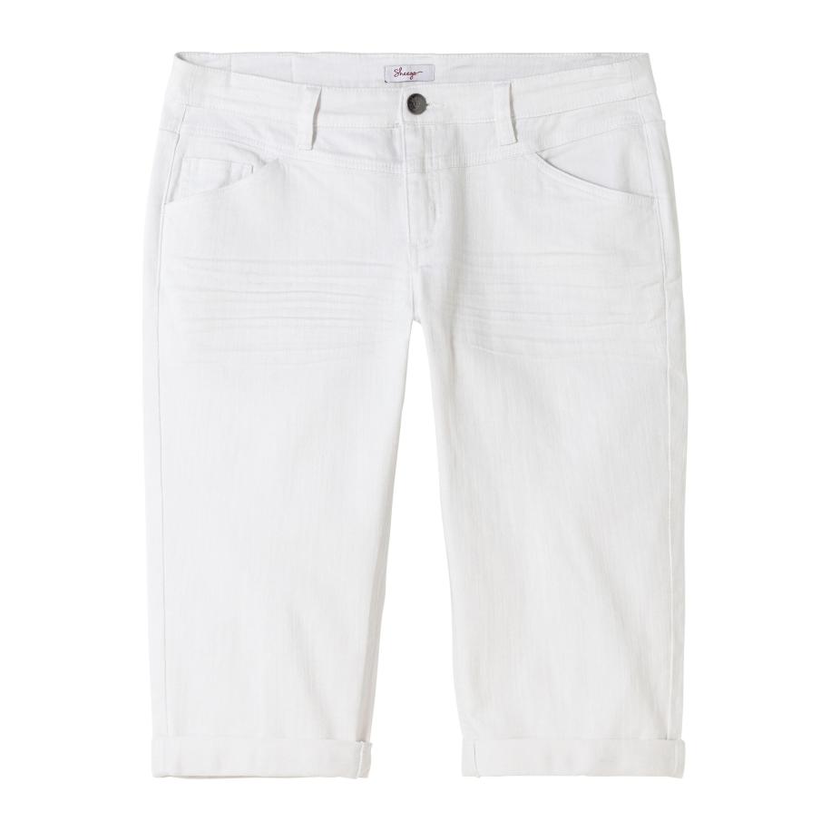 SHEEGO Jeans white denim Wit
