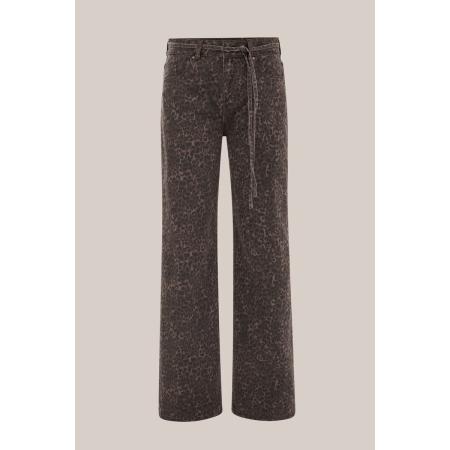 Blue Ridge dames wide leg jeans high waist - Donkerbruin - Katoen - Maat: 29