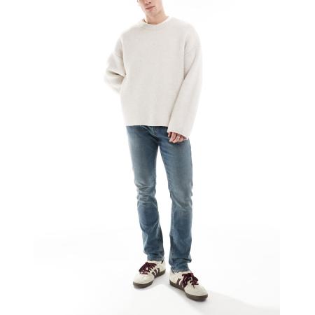 Jack & Jones - Glenn - Smalle jeans in vintage middenblauw met wassing