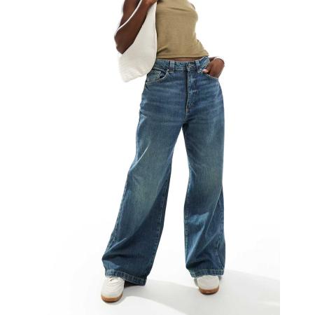 Cotton On Super baggy jeans in donkerblauw denim