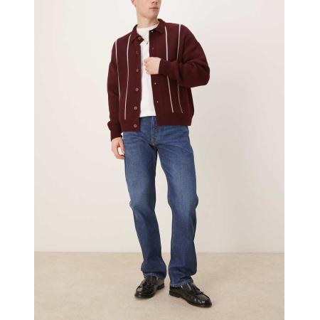 Calvin Klein Jeans - Standaard rechte jeans in donkere wassing-Bruin