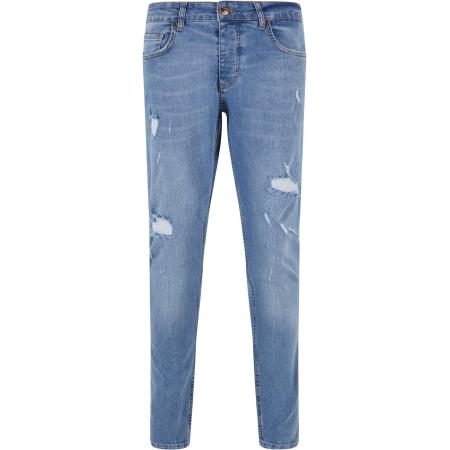 2Y Premium Jeans blauw denim / bruin