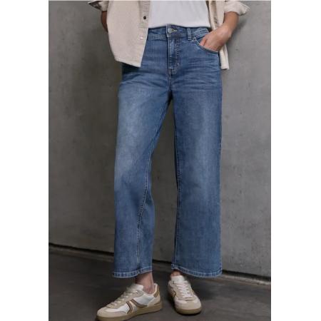 Street One Cropped jeans met Wide Legs