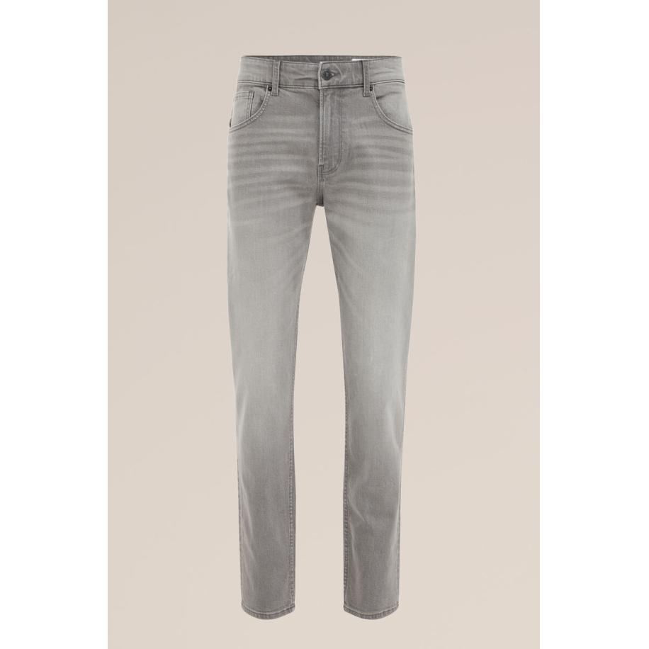 Blue Ridge heren slim fit jeans met medium stretch - Slim Fit - Lichtgrijs - Katoen - Maat: 28/30 Grijs