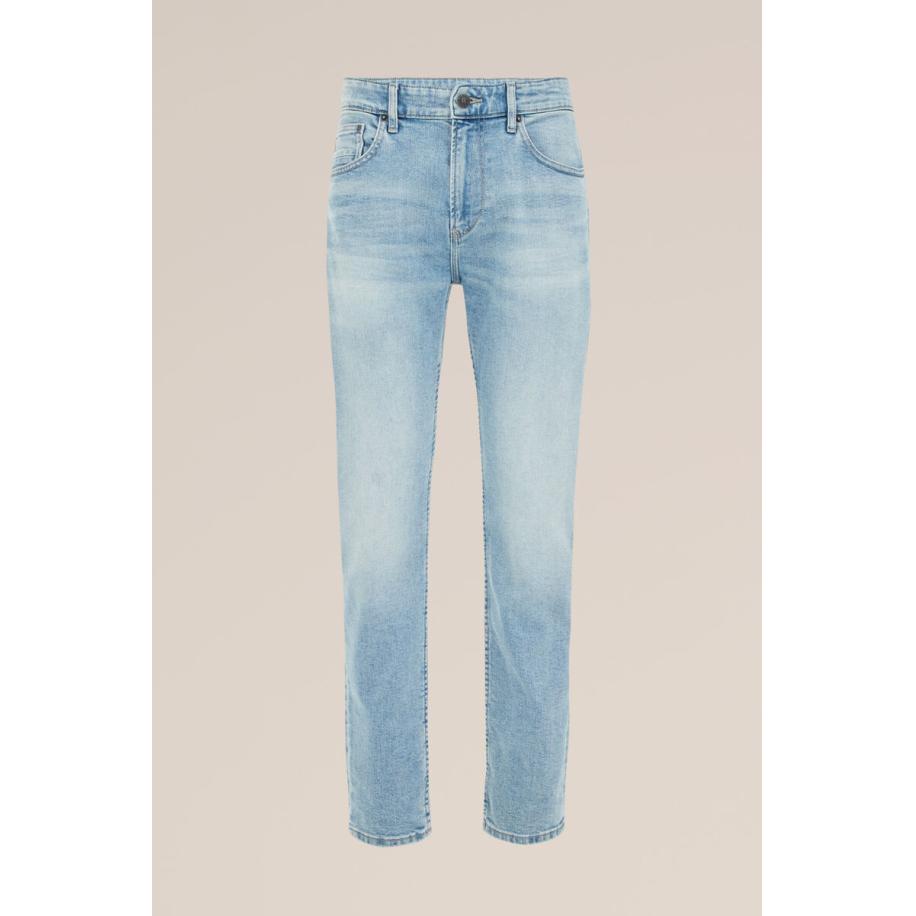 Blue Ridge heren slim fit jeans - Slim Fit - Lichtblauw - Katoen - Maat: 28/30 Blauw
