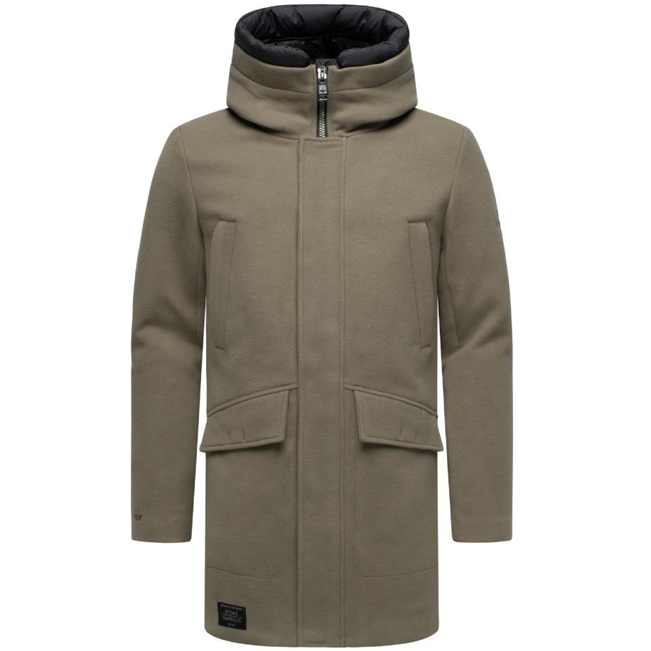 STONE HARBOUR STONE HARBOUR Winterjas Fenroos sepia / zwart -