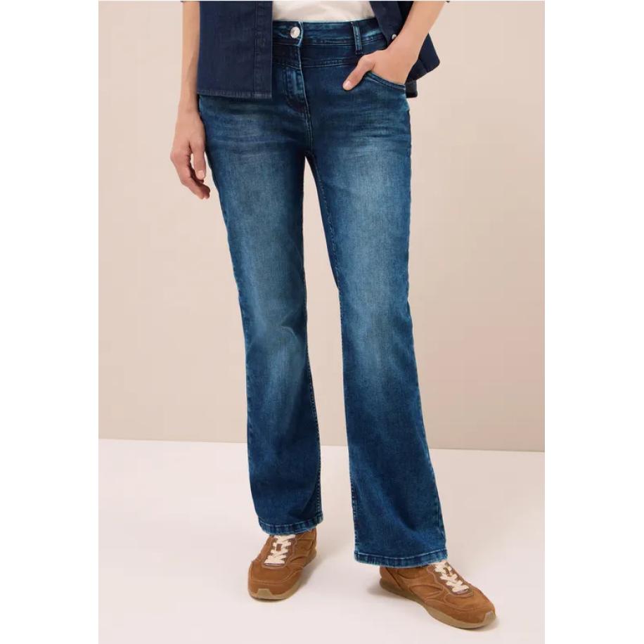 CECIL Bootcut jeans Blauw