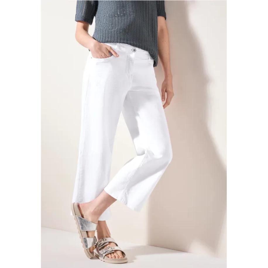 CECIL Wide Legs Jeans Wit