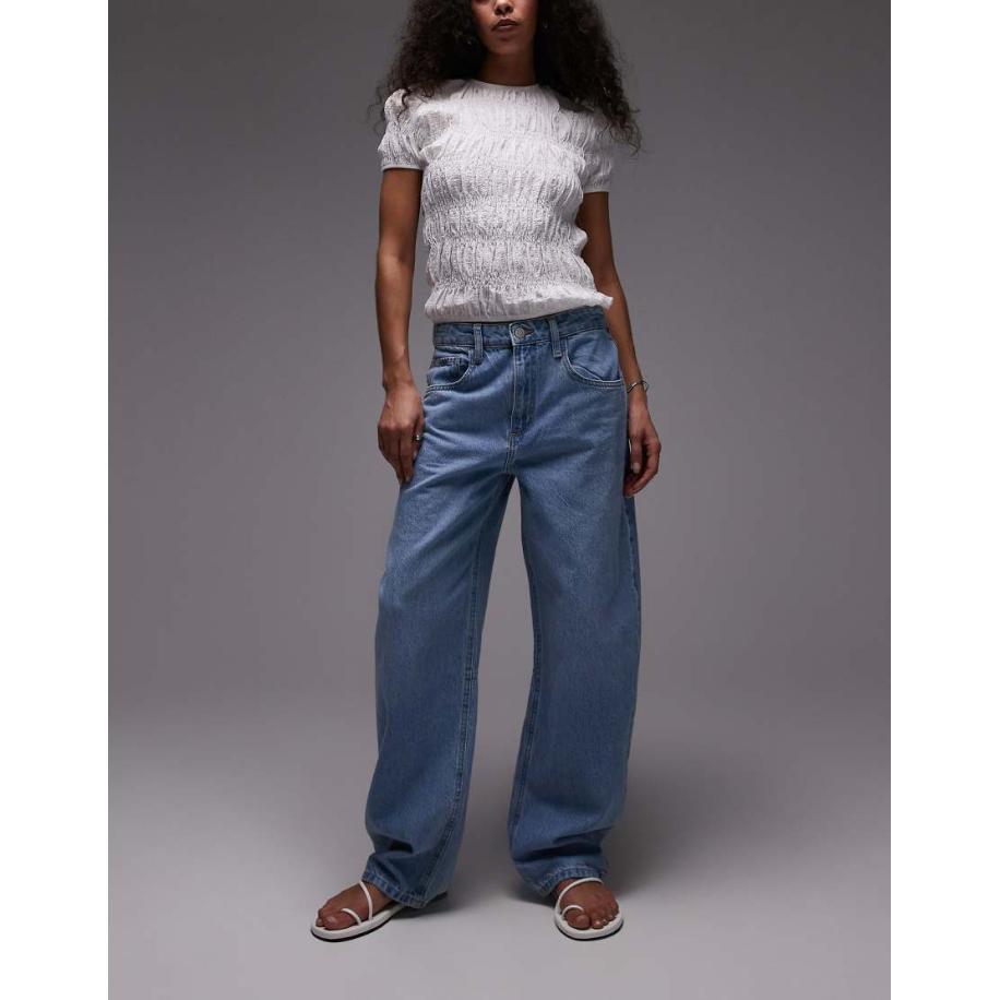 Mango Bet Jeans met ballonpijpen in lichtblauw Blauw