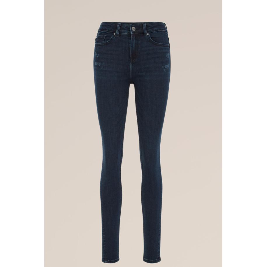 Blue Ridge dames superskinny jeans - Super Skinny Fit - Marineblauw - Katoen - Maat: 26/30 Blauw