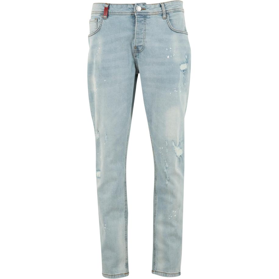2Y Premium Jeans Carlos lichtblauw / wit Blauw