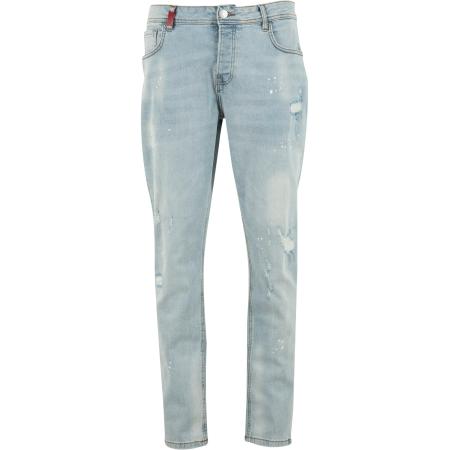 2Y Premium Jeans Carlos lichtblauw / wit