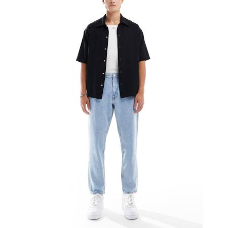 Pull & Bear - Jeans met standaard pasvorm in middenblauw