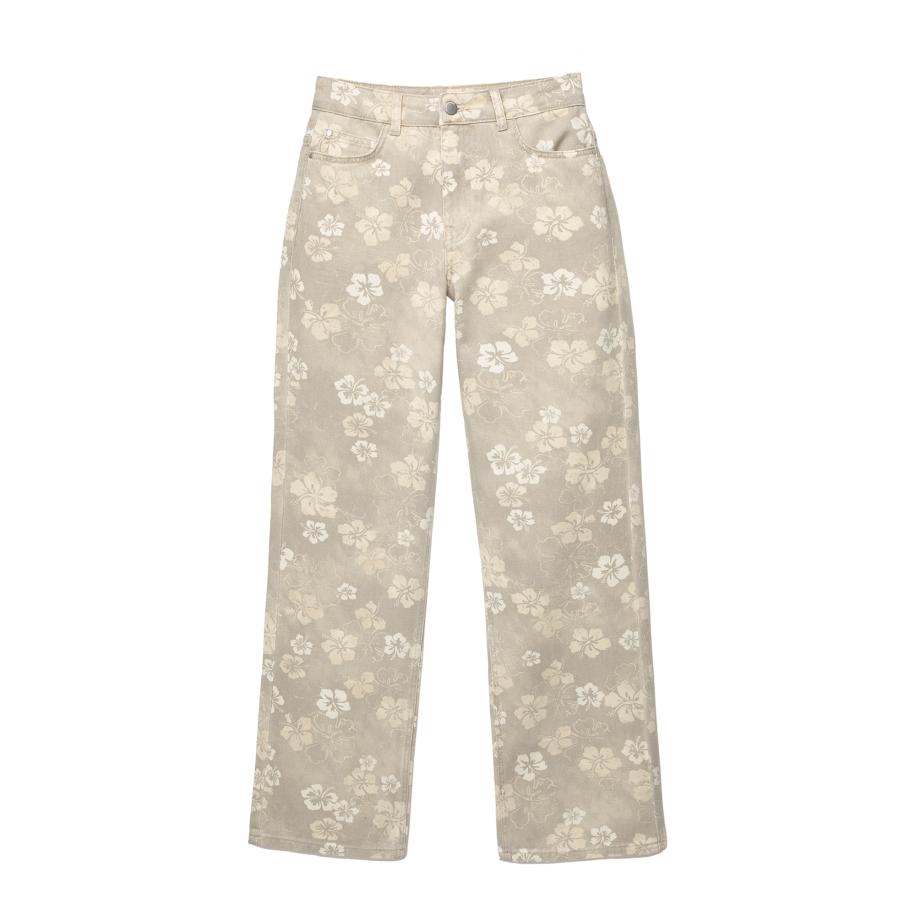 Pull&Bear Pull&Bear Jeans ecru / kaki / wit -
