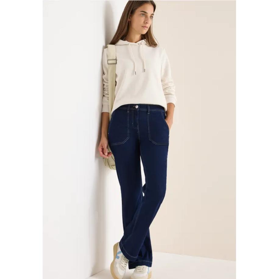 CECIL Bootcut jeans Blauw