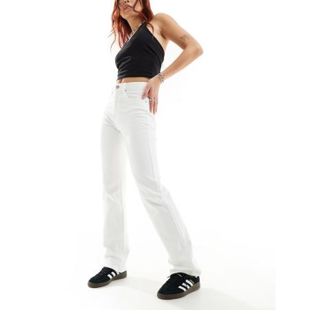 Stradivarius Rechte jeans in wit