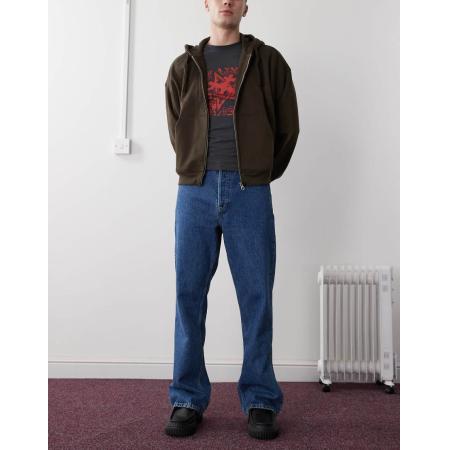 Dr Denim - Kit - Regular-fit bootcut jeans met rechte pijpen in mid-wash-Blauw