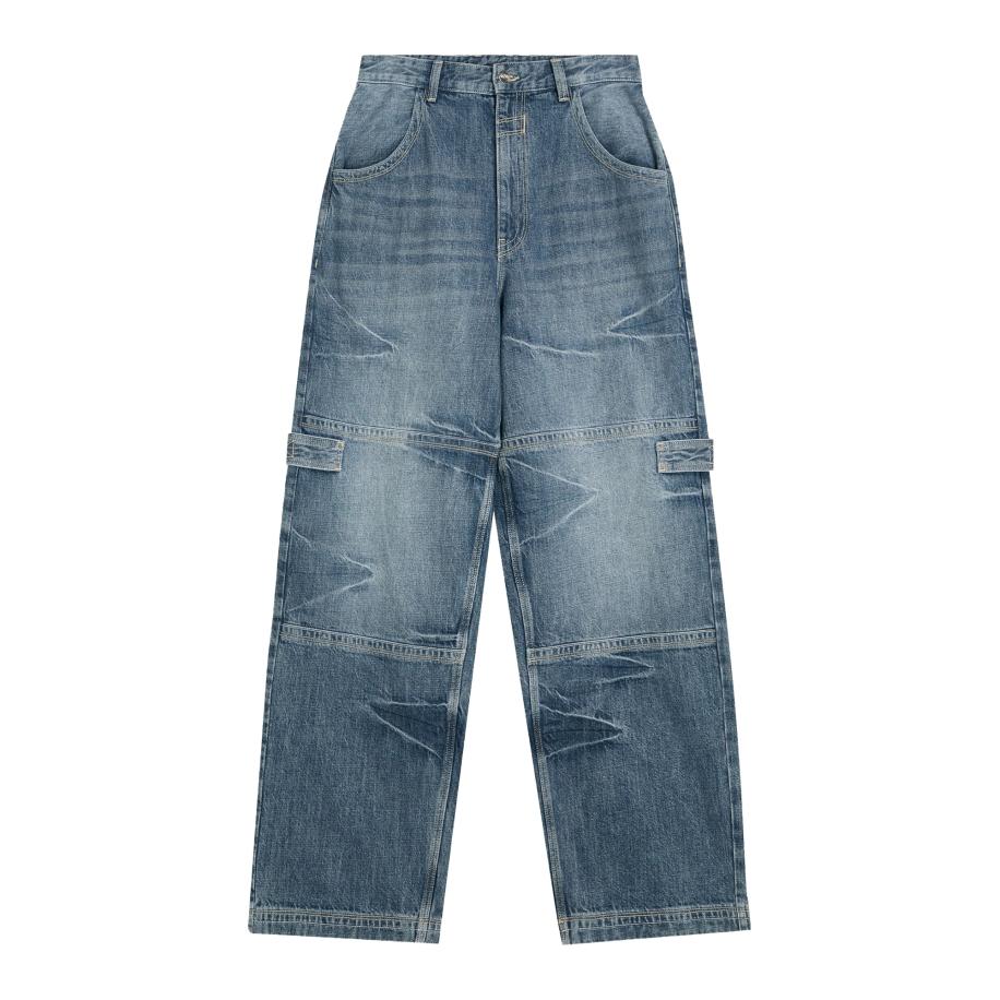 Bershka Bershka Jeans blauw denim / wit -