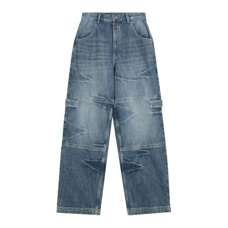 Bershka Bershka Jeans blauw denim / wit