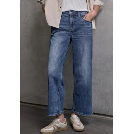 Street One Cropped jeans met Wide Legs